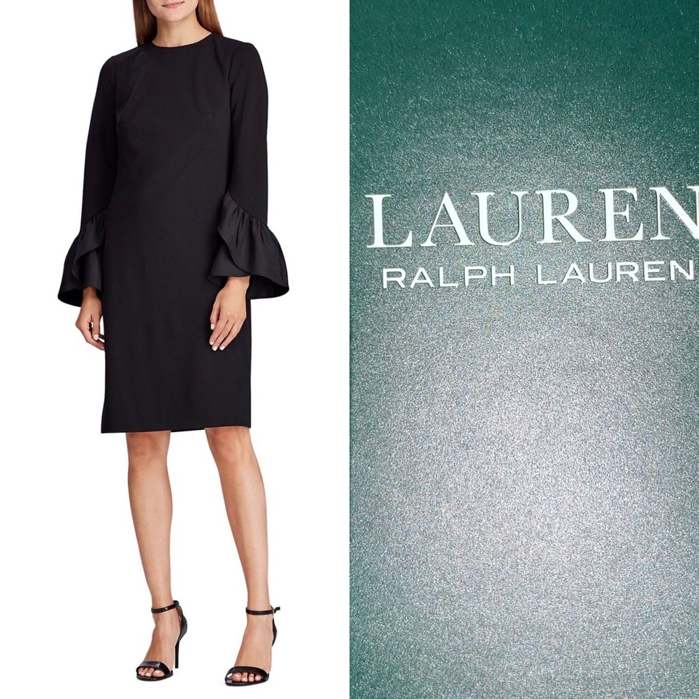 🆕 Lauren Ralph Lauren Tiered Ruffle Sleeve dress